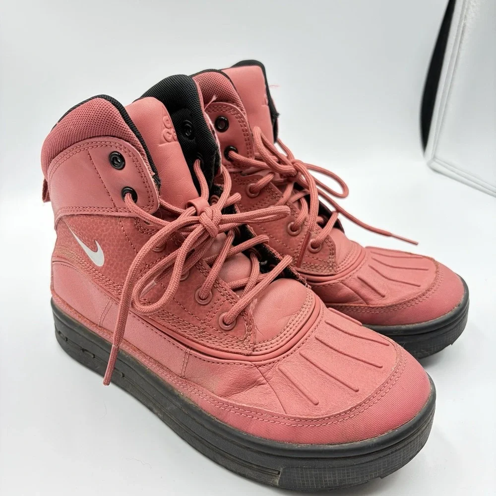 Nike ACG Woodside Boots GS Size 3.5Y Light Redwood‎ Black 524872-800